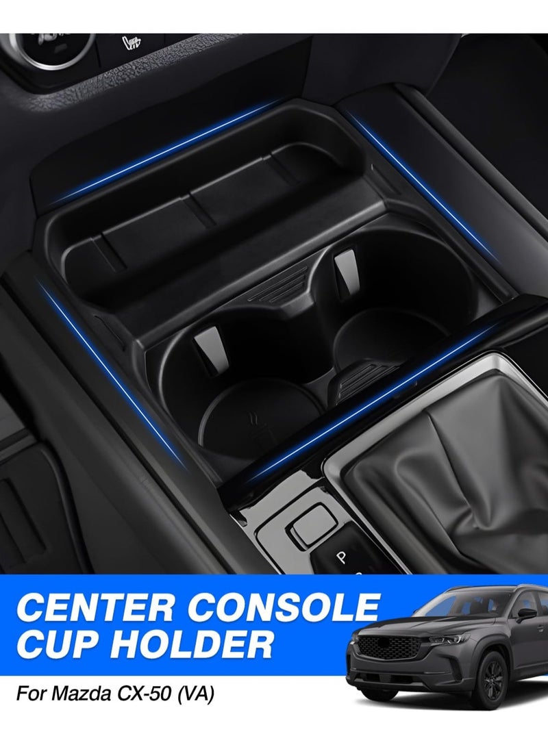 KASTWAVE Center Console Cup Holder, Car Cup Holder Expander, Cup Holder Insert for 2023 2024 2025 Mazda CX-50, Keeps Large Drink Cups Secure - Image 2