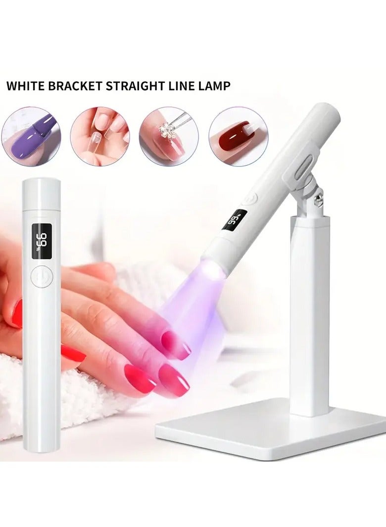 Rozino Pink LED Nail Lamp with 360° Rotation and Extra Nail Stamp - USB Powered, 45s/60s Timer Set, and Condenser Lens for Perfect Manicures - Image 4
