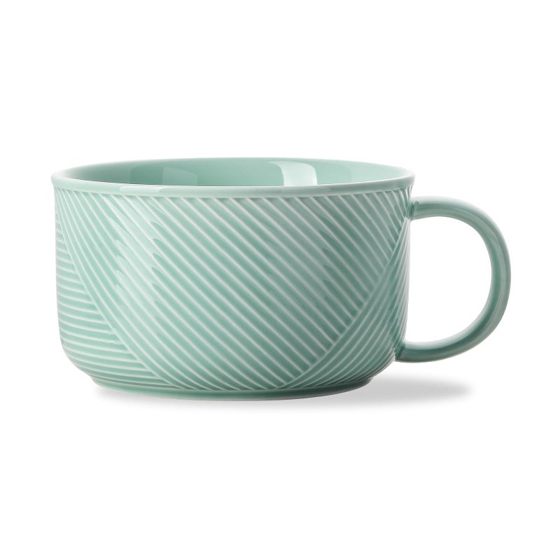Adewnest Ceramic Soup Bowl with Handle: 38 oz Microwave Safe Extra Large Mug for Oatmeal, Cereal, Breakfast, Meal Prep, Work Lunch, Dorm Living, Single Serve Dinner - 6 Inch, Mint Green - Image 1