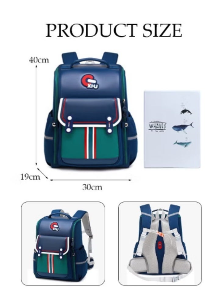 DUNISO New Color - Blocking Student Schoolbag | British - Style Design, Large - Capacity Space - Image 2