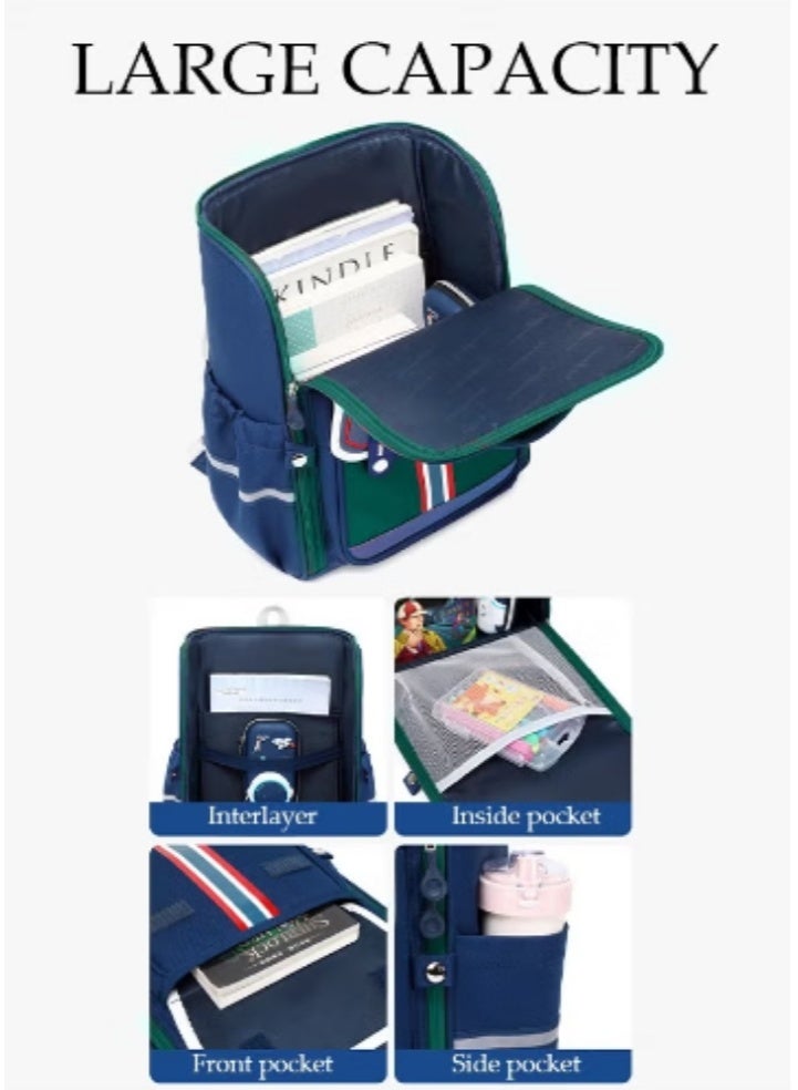 DUNISO New Color - Blocking Student Schoolbag | British - Style Design, Large - Capacity Space - Image 5