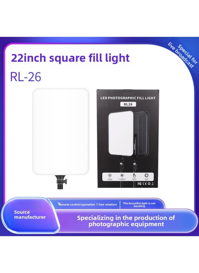 Generic L-3560 Flat Fill Light Photography Lamp 22 Inch Flat Light Live Shooting Outdoor Beauty Full Screen Lamp RL-26-Specifications:22inch Tablet Light RL-26  - Image 1