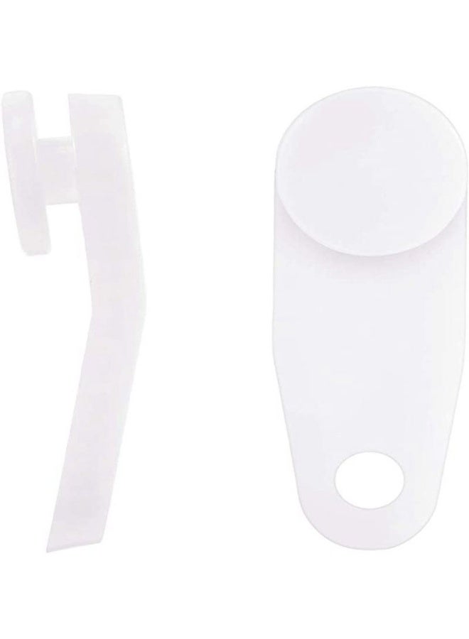 50 Pieces Traverse Rod Slides Curtain Replacement White Plastic Snap-in Traversing Slides Window Door Shower Curtain Accessories - Image 3