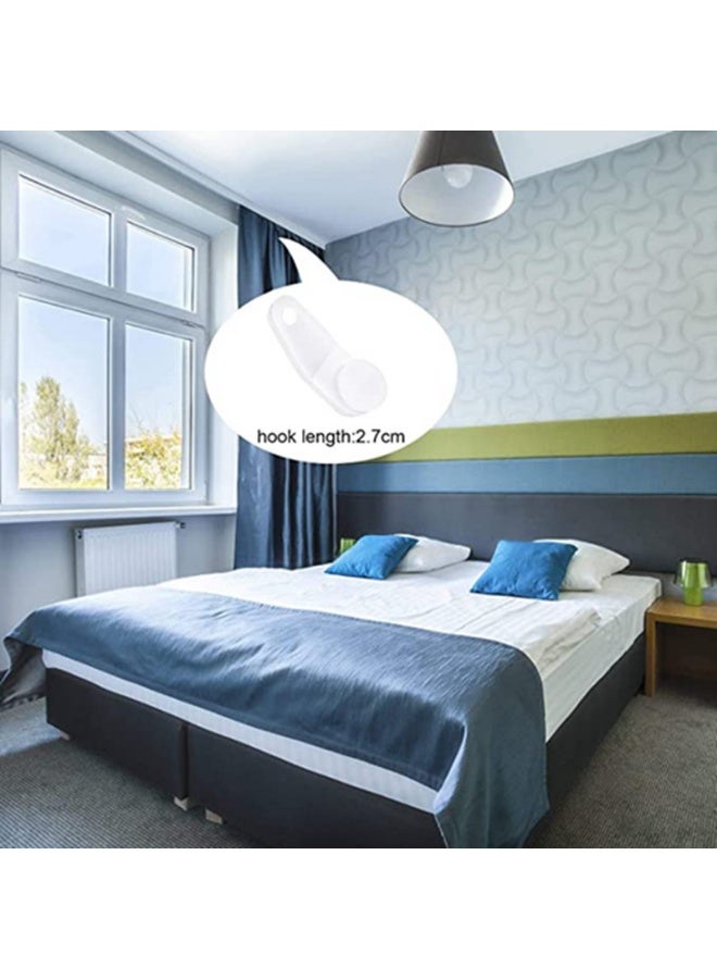 50 Pieces Traverse Rod Slides Curtain Replacement White Plastic Snap-in Traversing Slides Window Door Shower Curtain Accessories - Image 4