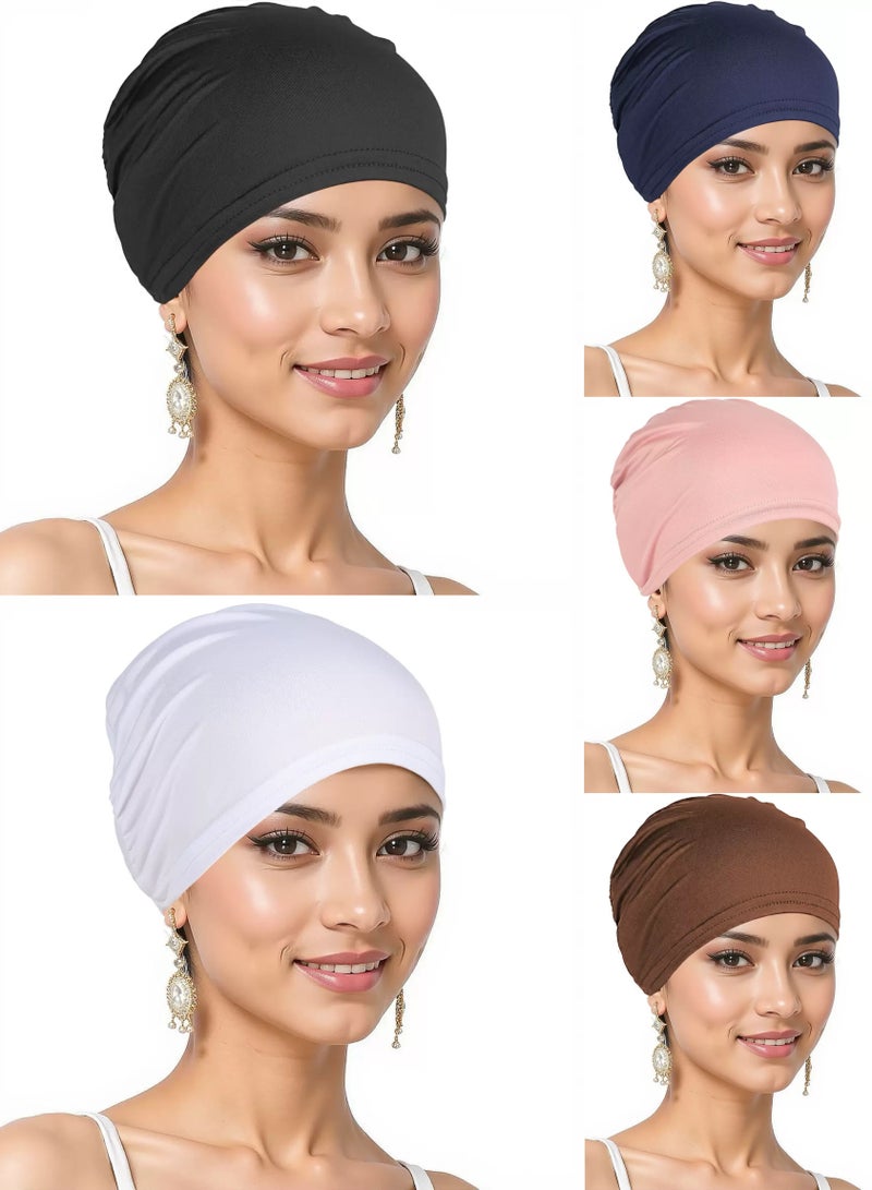 سنسيب 5 أجهزة كمبيوتر صلبة للسيدات شاشات الشاشات الرياضية الوشاح العادي تحت وشاح المسلمة العمامة غطاء وشاح رمضان رامضان - Image 1