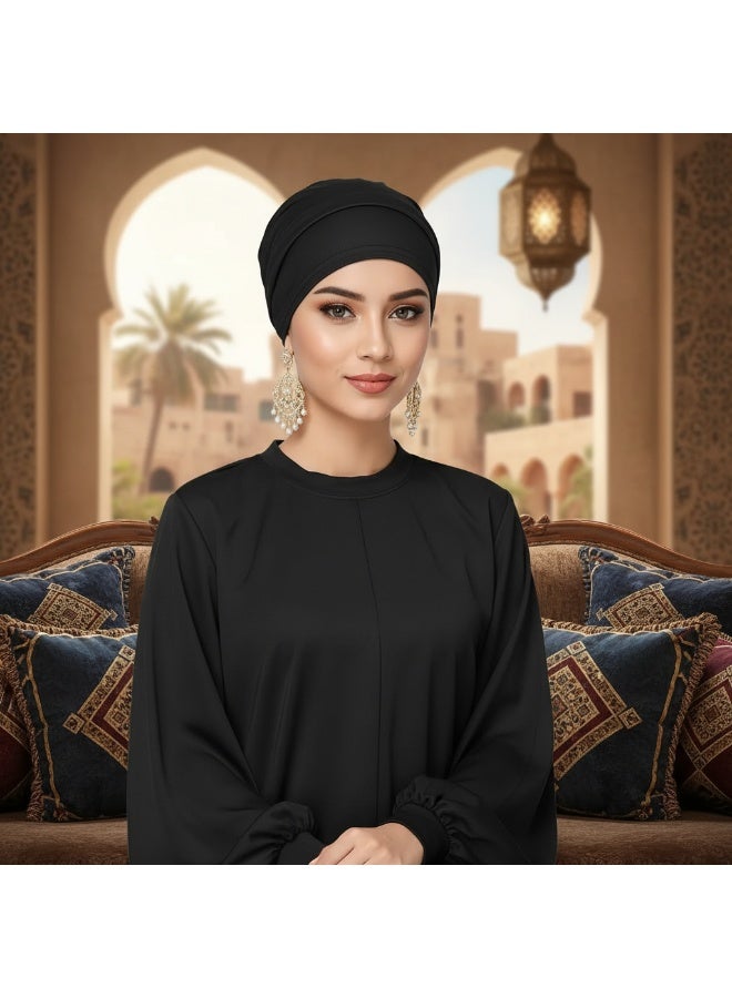 سنسيب 5 أجهزة كمبيوتر صلبة للسيدات شاشات الشاشات الرياضية الوشاح العادي تحت وشاح المسلمة العمامة غطاء وشاح رمضان رامضان - Image 4