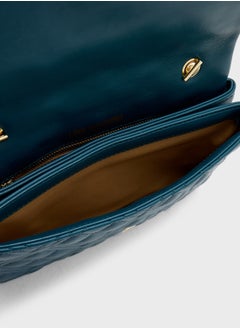 Love Moschino Chain Detailed Flap Over Clutche  - Image 5