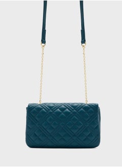 Love Moschino Chain Detailed Flap Over Clutche  - Image 2