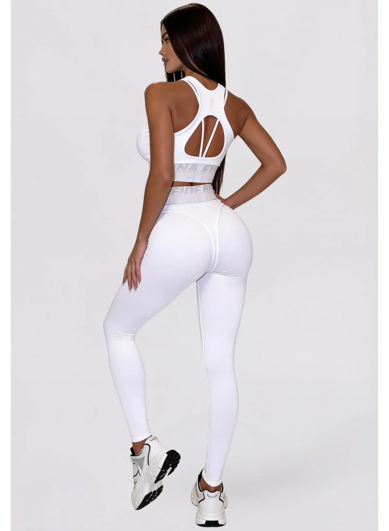 Bona Fide Bona Fide: Magnetic "Cloud Dancer" Magnetic Cloud Dancer High Waist Gym Leggings for Women for Women | Best Price UAE