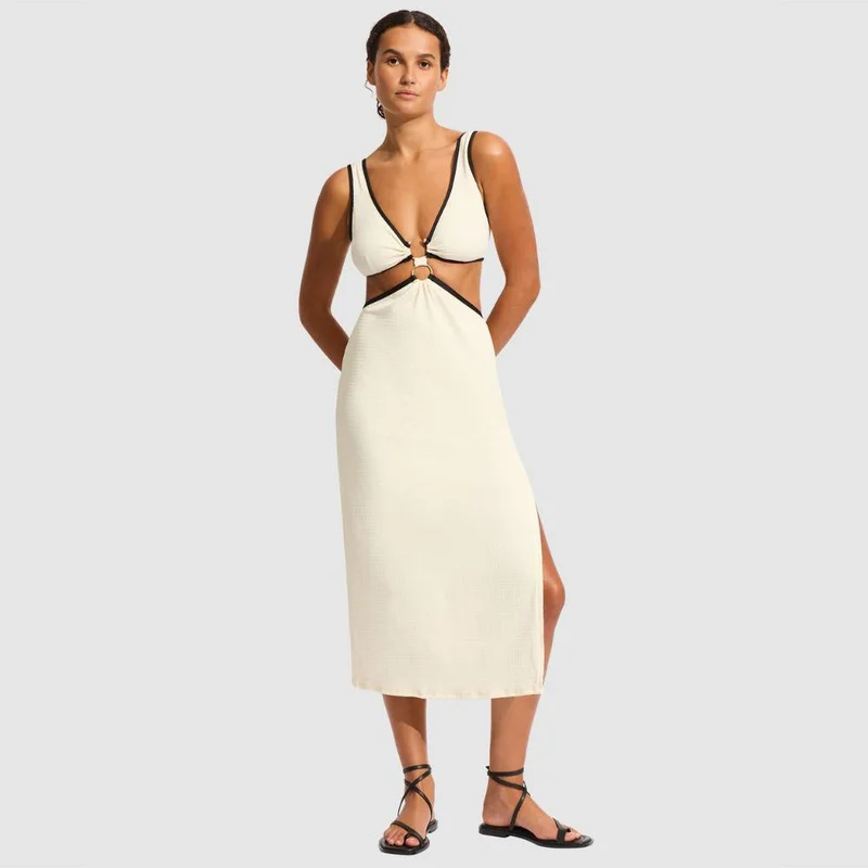 Seafolly  Beach Bound Beach Boidi Midi Dress - Women for Women | Best Price UAE