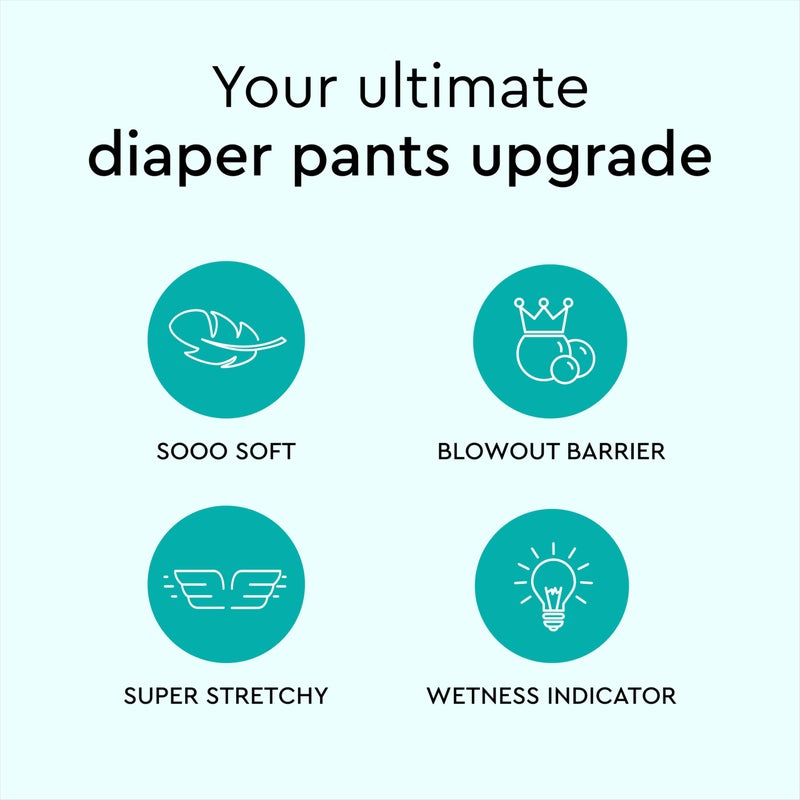 LILLYDOO Diaper Pants Toddlers - Size 6 (29+ lbs), Half-Monthly Supply (57 Count), Skin-Friendly, Ultrasoft, Chlorine-Free, Snug Fit & Absorbent Pull On Diapers - Image 4