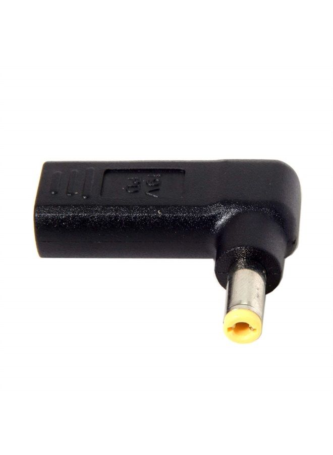 Chenyang USB C to DC 20V 5.5x2.5mm PD 65W Emulator Trigger 90 Degree Angled Converter Adapter - Image 1