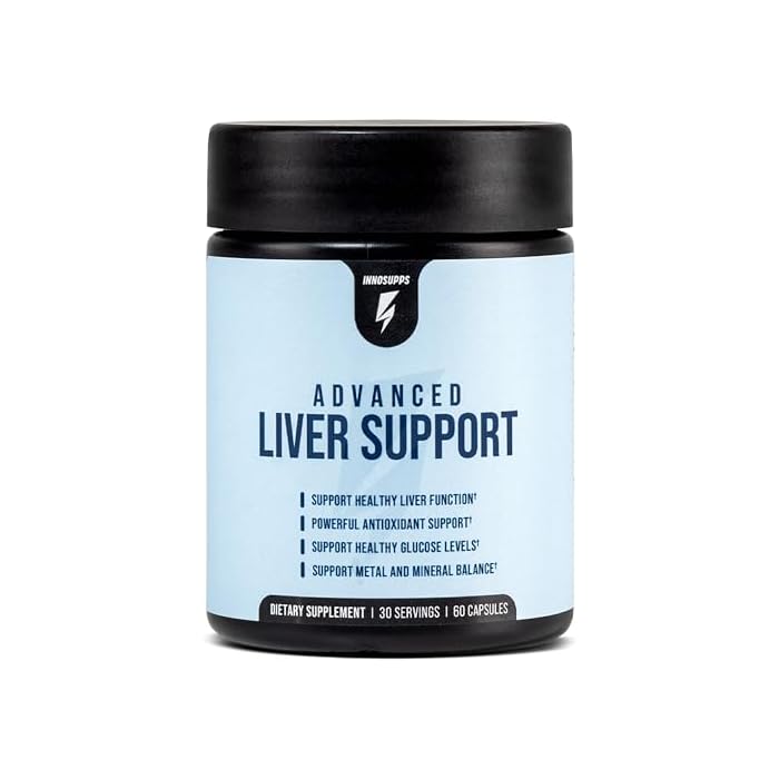 InnoSupps Advanced Liver Support Supplement with NAC, Milk Thistle, Selenium & Vitamin C – Liver Cleanse Detox & Repair – Liver Health, Liver Aid & Liver Defense for Men and Women – 60 Capsules - Image 1
