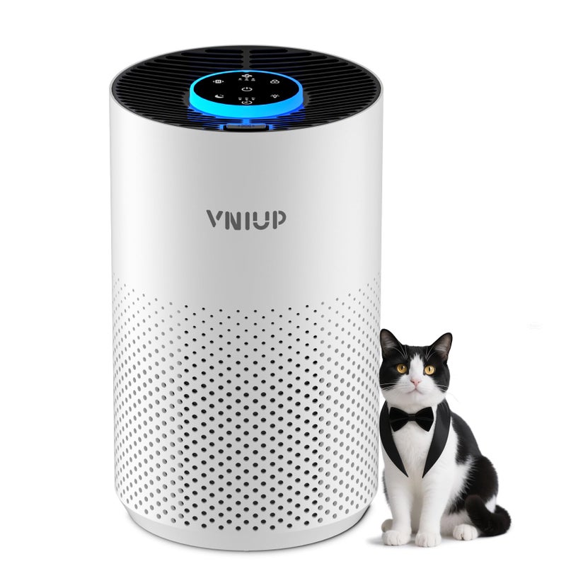VNIUP Air Purifiers for Bedroom Home up to 1250 ftÂ², Vniup H14 True HEPA Room Air Purifiers for Bedroom, with Fragrance Function Sleep Mode& Light Mode Air Cleaner for Pet Dander Odor Dust Smoke - Image 1