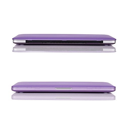 RUBAN Case For MacBook Retina Pro 15 inch A1398 (2015-2012) , Plastic Smooth Matte Hard Case Shell with TPU Keyboard Cover, Purple - Image 4