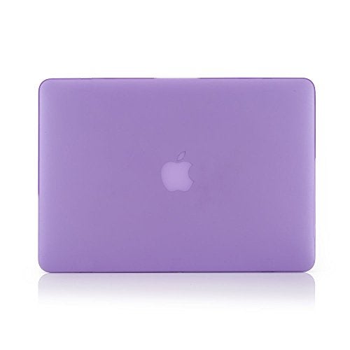 RUBAN Case For MacBook Retina Pro 15 inch A1398 (2015-2012) , Plastic Smooth Matte Hard Case Shell with TPU Keyboard Cover, Purple - Image 3