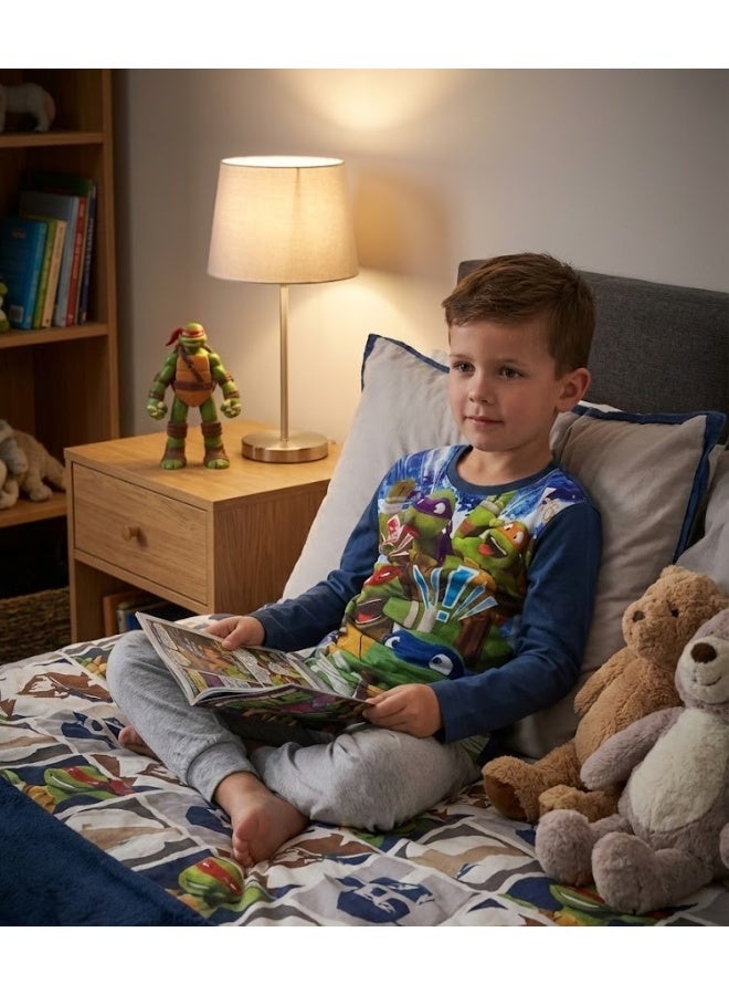 نينجا ترتلز طقم بيجامة أطفال بأكمام طويلة  100% قطن. - Image 3