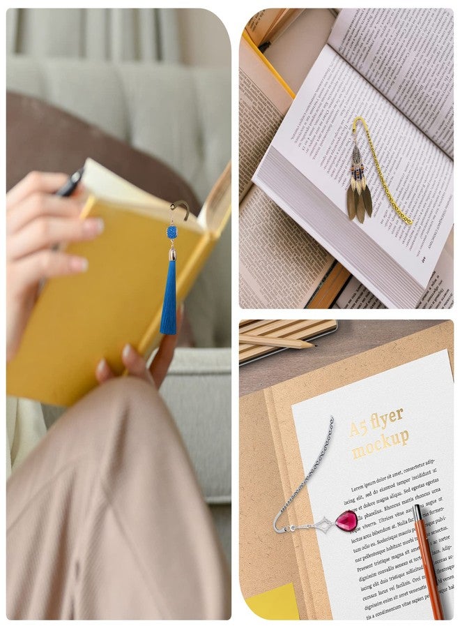 Esquirla 60pcs Retro Metal Bookmark Beading Vintage Bookmark Student Gifts - Image 5