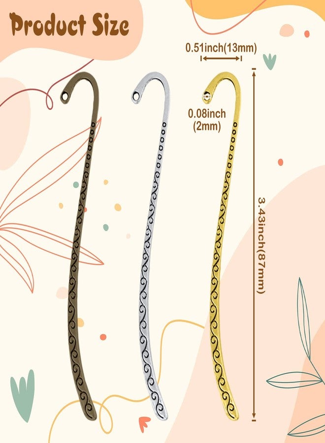 Esquirla 60pcs Retro Metal Bookmark Beading Vintage Bookmark Student Gifts - Image 2