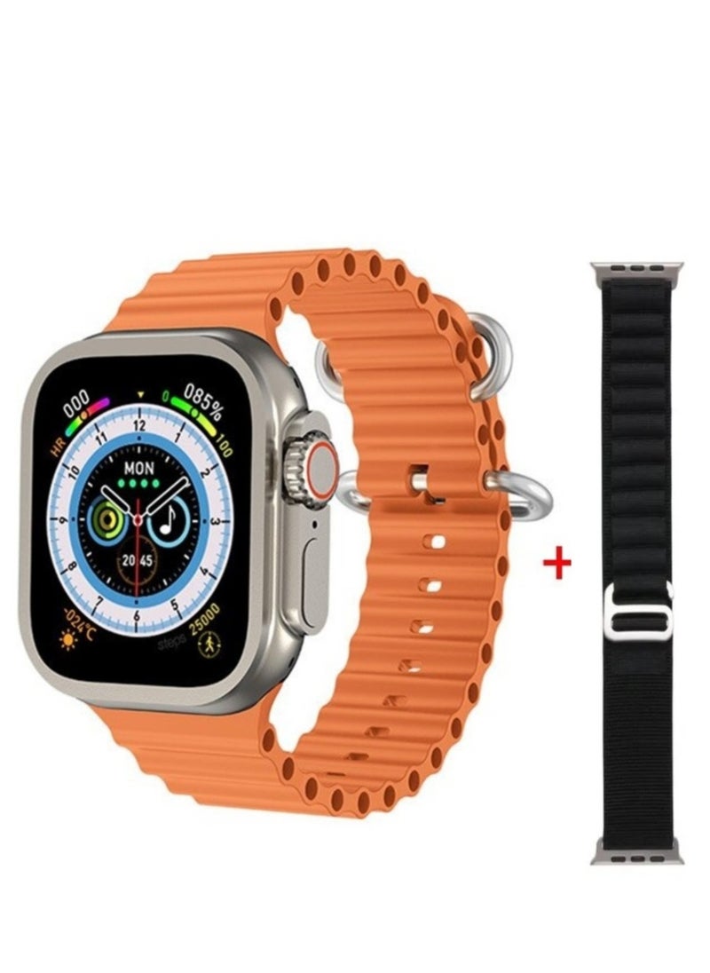 micro speed - Smart Watch HW9 Ultra 2 10+1 With Health Fitness Tracker Sport Watch  Supports  NFC +addition Replacement Band  49MM-Multicolour - Image 1