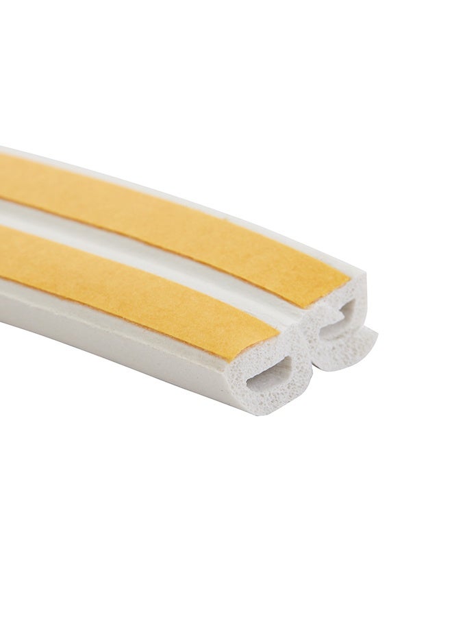 LAWAZIM Snail Weatherstripping Tape - 2 Piece, 2.5m / 8.2 FT , D-Type Foam Door & Window Seal Strip for Draft Blocking, Noise Reduction, Gap Insulation, Self-Adhesive Weather Seal for Home (White) - Image 5