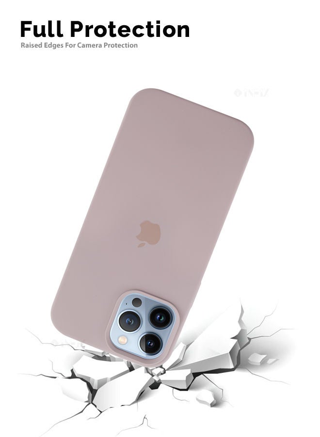 إينيكس غطاء حماية من السيليكون متوافق مع شعار لهاتف أبل آيفون 13 برو ماكس حجري - Image 4