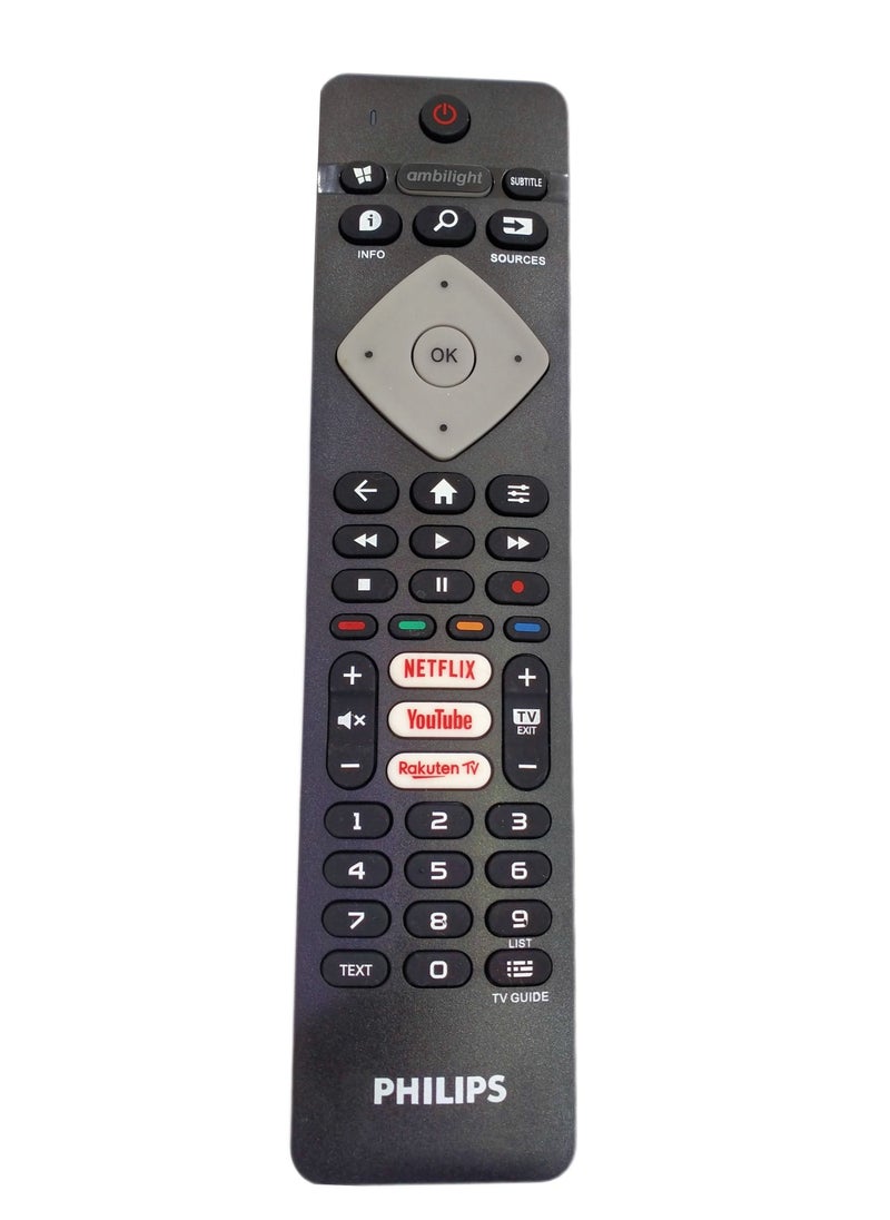 Remote Controls - Philips Replacement Remote Control For Smart TV With YouTube And Netflix - Image 1