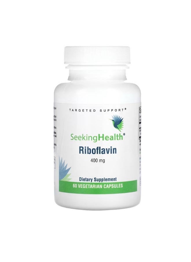Seeking Health Riboflavin 400 mg 60 Vegetarian Capsules  - Image 1