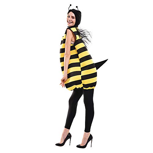 EraSpooky Adult Bumble Bee Costume Party Cosplay Fancy Dress - Image 1