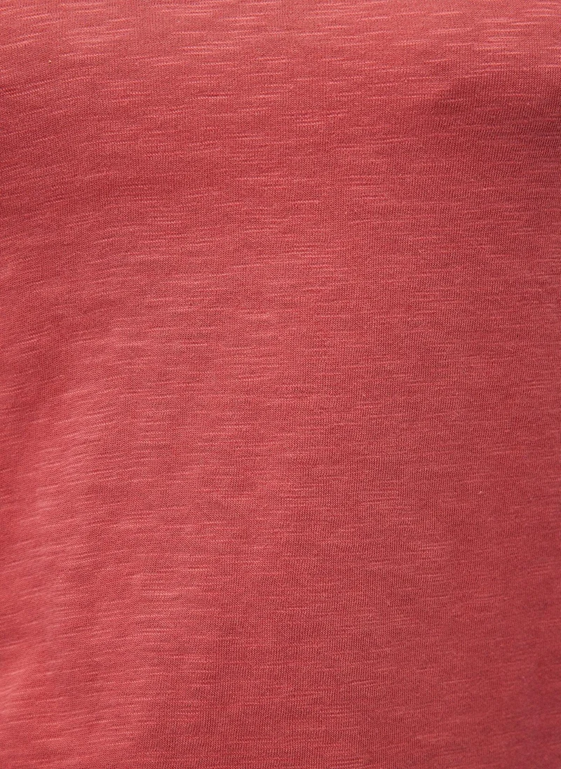 MAVI V Neck Red Basic T-Shirt