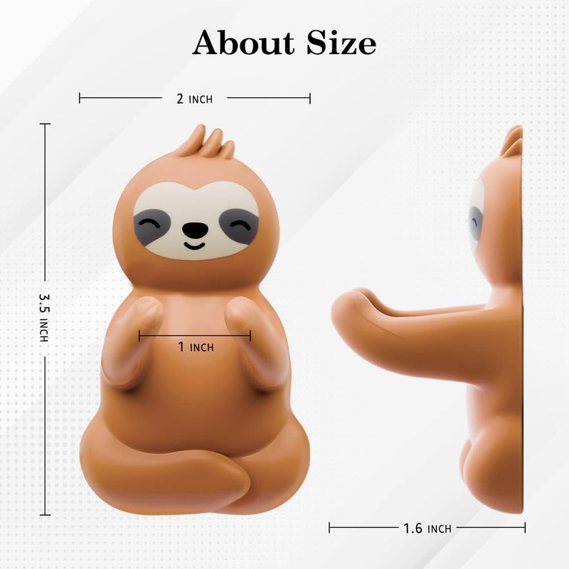 Mhfpl Cute Sloth Razor Holder Shower, Cute Gadgets Leg Razor Holder, Funny Bathroom Decor Accessories for Women Mom Sister Friend Wife Girlfriend, Women's Razor Hang in Shower, Sloth Gifts for Women - Image 2