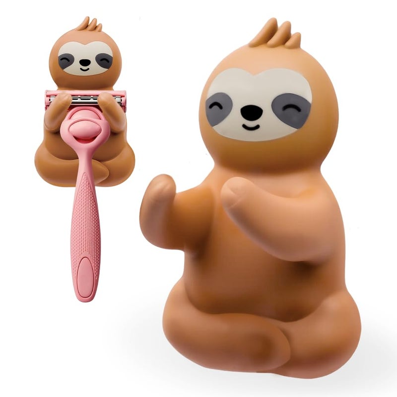 Mhfpl Cute Sloth Razor Holder Shower, Cute Gadgets Leg Razor Holder, Funny Bathroom Decor Accessories for Women Mom Sister Friend Wife Girlfriend, Women's Razor Hang in Shower, Sloth Gifts for Women - Image 1