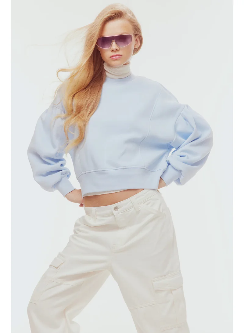 H&M Puff Sleeve Sweatshirt