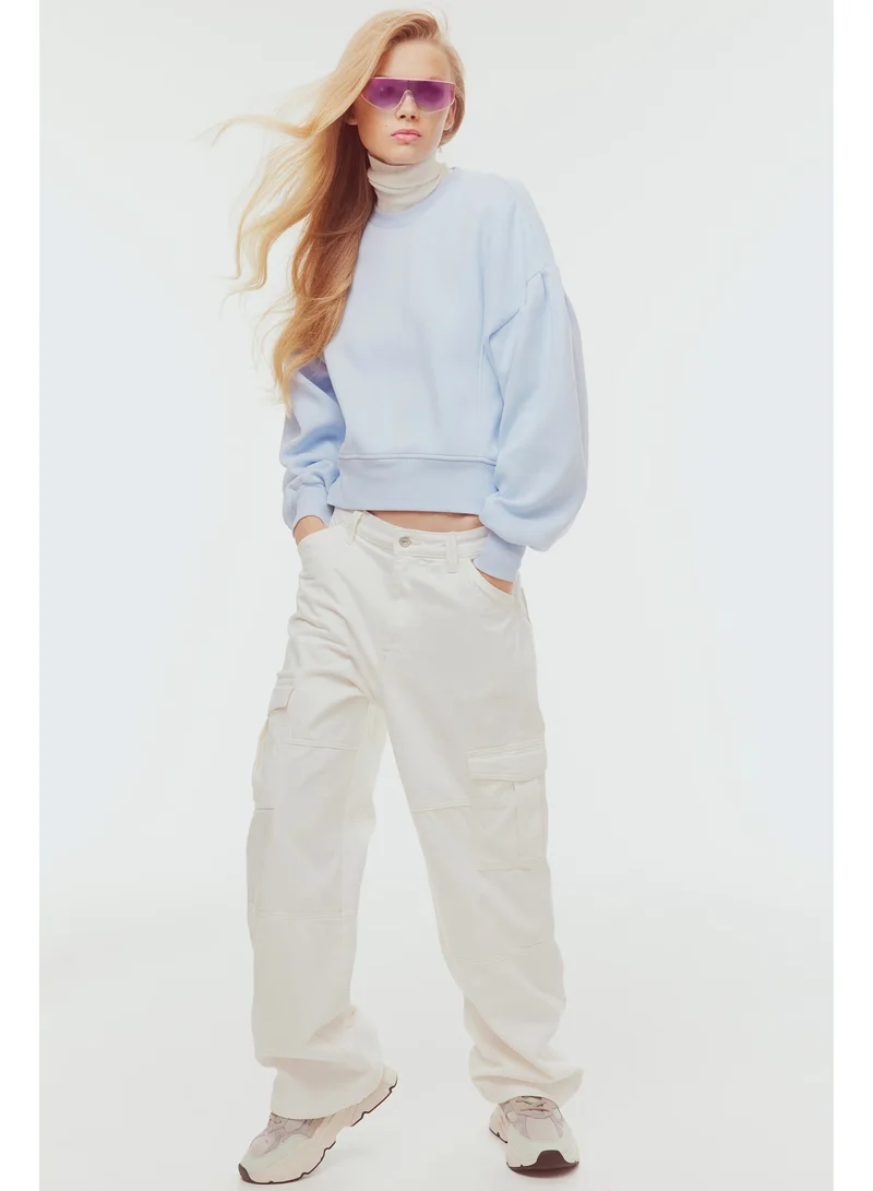 H&M Puff Sleeve Sweatshirt