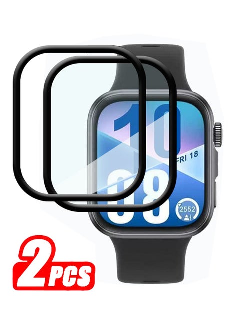 2Pcs Screen Protector for HUAWEI Watch Fit 4, Curved Full Coverage Anti-Scratch Clear Soft Film