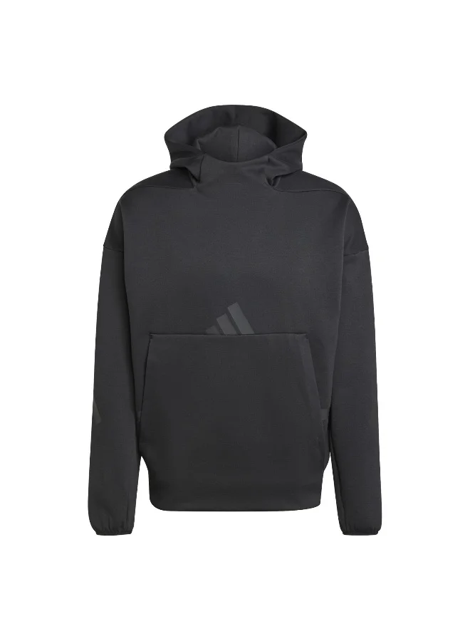 Adidas Adidas M Z.N.E. Hd Black Hooded Sweat Sweatshirts For Men