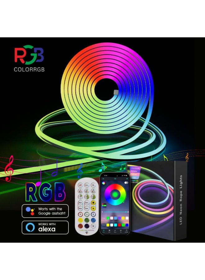 نجفة شوب ليد RGB ذكي متعدد الاستخدامات بتحكم بالموبايل , تحكم عبر التطبيق و إضاءة متحركة مع الصوت  يمكن التحكم في ليد RGB بكل سهولة عن طريق تطبيق على الهاتف المحمول، مما يتيح لك اختيار الألوان، تغيير أوضاع الإضاءة، ضبط شدة الإضاءة، وتفعيل وضع التفاعل مع ذبذبات الصوت والموسيقى لتحويل أي مكان إلى تجربة إضاءة ديناميكية وحيوية. كما يمكن التحكم به أيضًا باستخدام الريموت كنترول لمزيد من الراحة. - Image 1