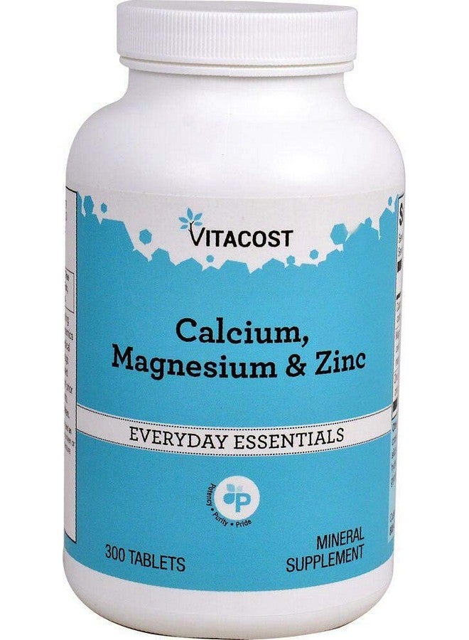 Vitacost Brand Vitacost Calcium, Magnesium & Zinc - 300 Tablets - Image 1
