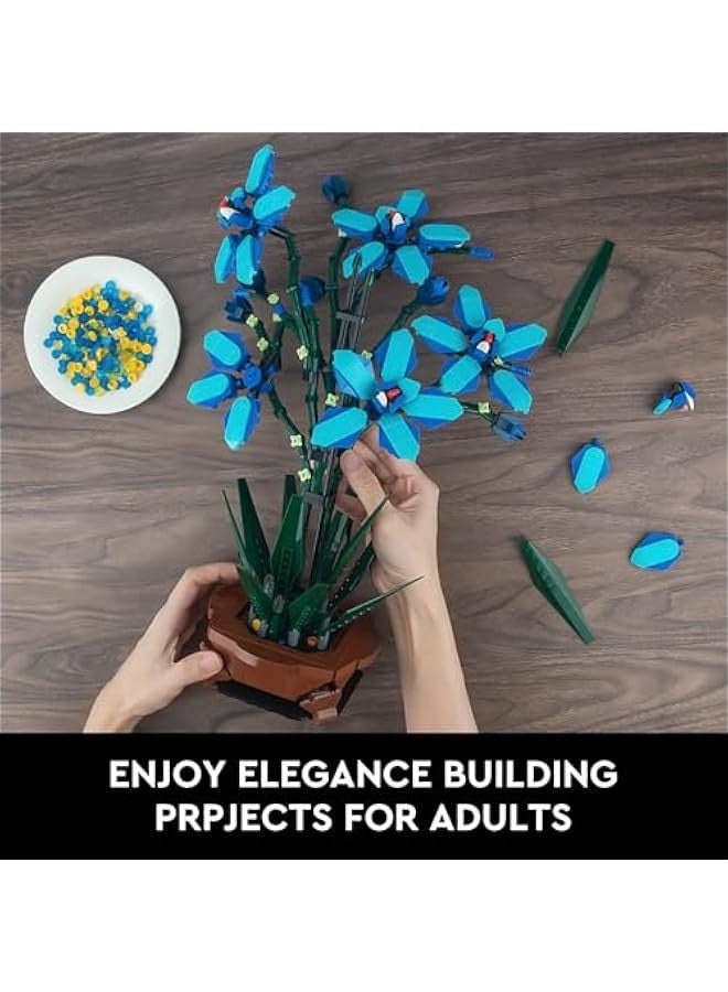Orchid Flower Building Set, Creative Botanical Collection Décor Toys, Home Décor Gift for Adults,1097pcs - Image 3