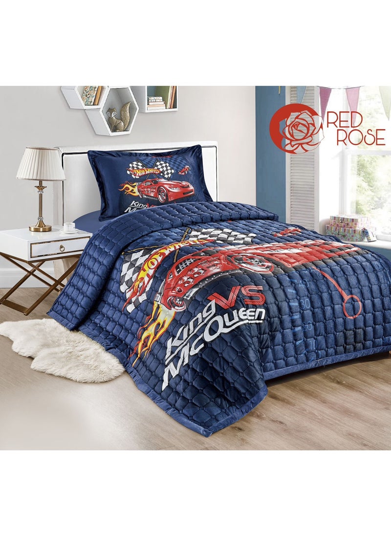 Generic Juego de edredón compuesto por 4 piezas, microfibra, 170x230 cm 