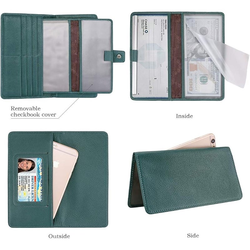 ITSLIFE Women's Big Fat Rfid Leather wallet clutch organizer checkbook holder - Image 3