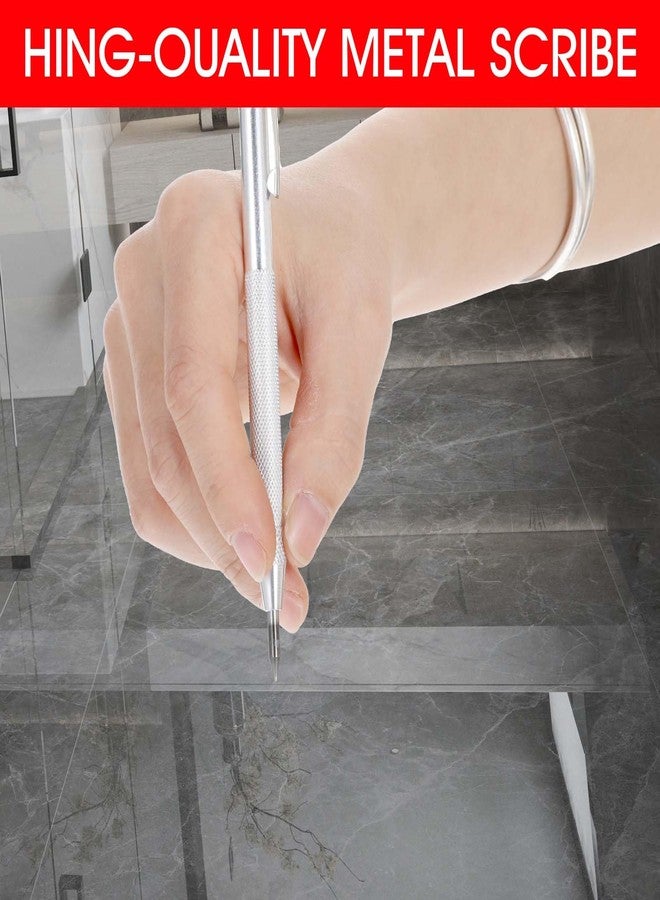 Prasacco 2 Pcs Tungsten Carbide Scriber Set with 10 Replacement Tips, Metal Scribe Pen Engraving Pen for Metal, Wood, Glass and Plastic Scribing Tool Machinist Tools - Image 5