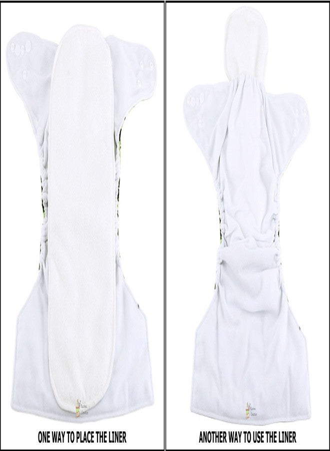 Rachna 4 Layer Reusable Bamboo Cotton Diaper Inserts for Babies | Extra Soft Quick Absorbing Hypoallergenic Liner Pad Sets for Nappies – White – Pack of 2-36 x 14 cm - Image 5