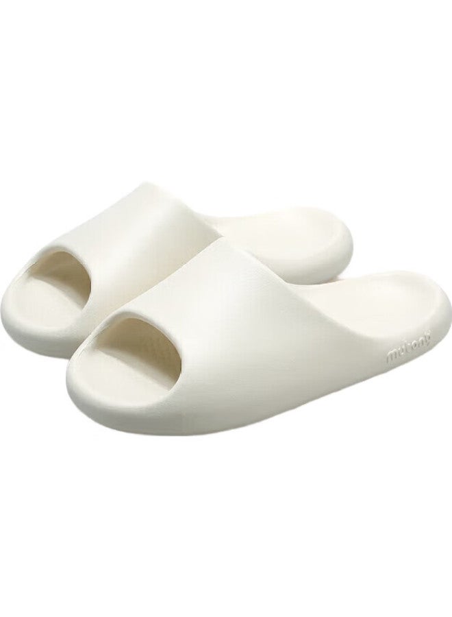 Shepherd Boy Mutong Children'S Slippers, Summer Sandals, Baby Home Shoes, Boys And Girls Parent-Child Bathroom Slippers, Cream White, Size 260 - Image 2