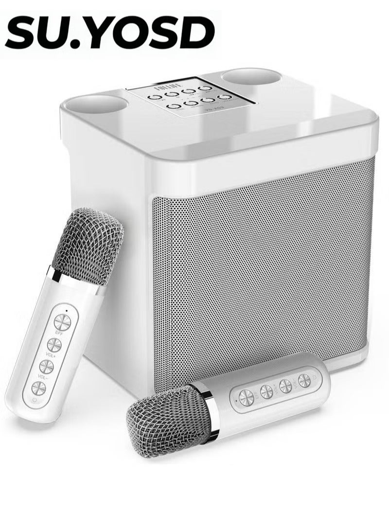 سو.يوسد نظام صوتي احترافي محمول لكاريوكي مع ميكروفونين لاسلكيين بتردد فائق العلو، بطارية طويلة الأمد بسعة 3000 مللي أمبير، بلوتوث 5.3 + مدخلات متعددة USB/TF/AUX - Image 1