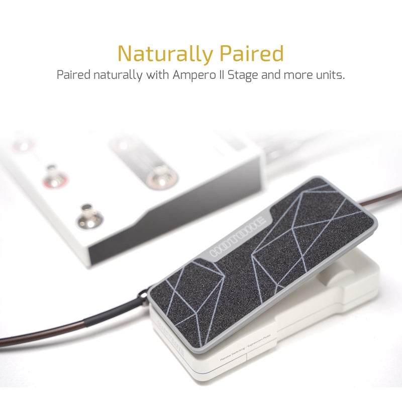 HOTONE 2 in 1 Passive Expression Footswitch EXP Pedal Ampero II Press(Included 1 PCS Additional 15 CM TS Cable) - Image 2