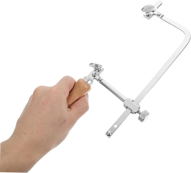TIDTALEO Precision Coping Saw with Natural Wood Handle Adjustable Frame Hand Saw for Fine and Detailed Cutting for Woodworking and Craft Projects - Image 4