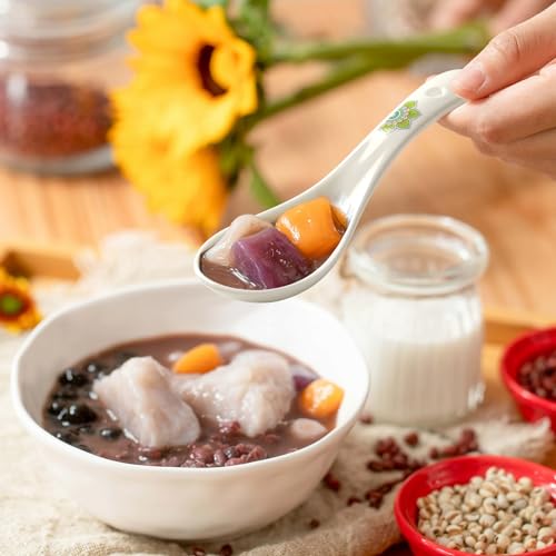 AYFDISHS Ceramic Asian Soup Spoons Set of 6-5.5 Inch White Ramen Spoons for Pho, Miso, Wonton | Dishwasher Safe & Non-Toxic for Kitchen, Wedding, Housewarming Gift Set - Image 5