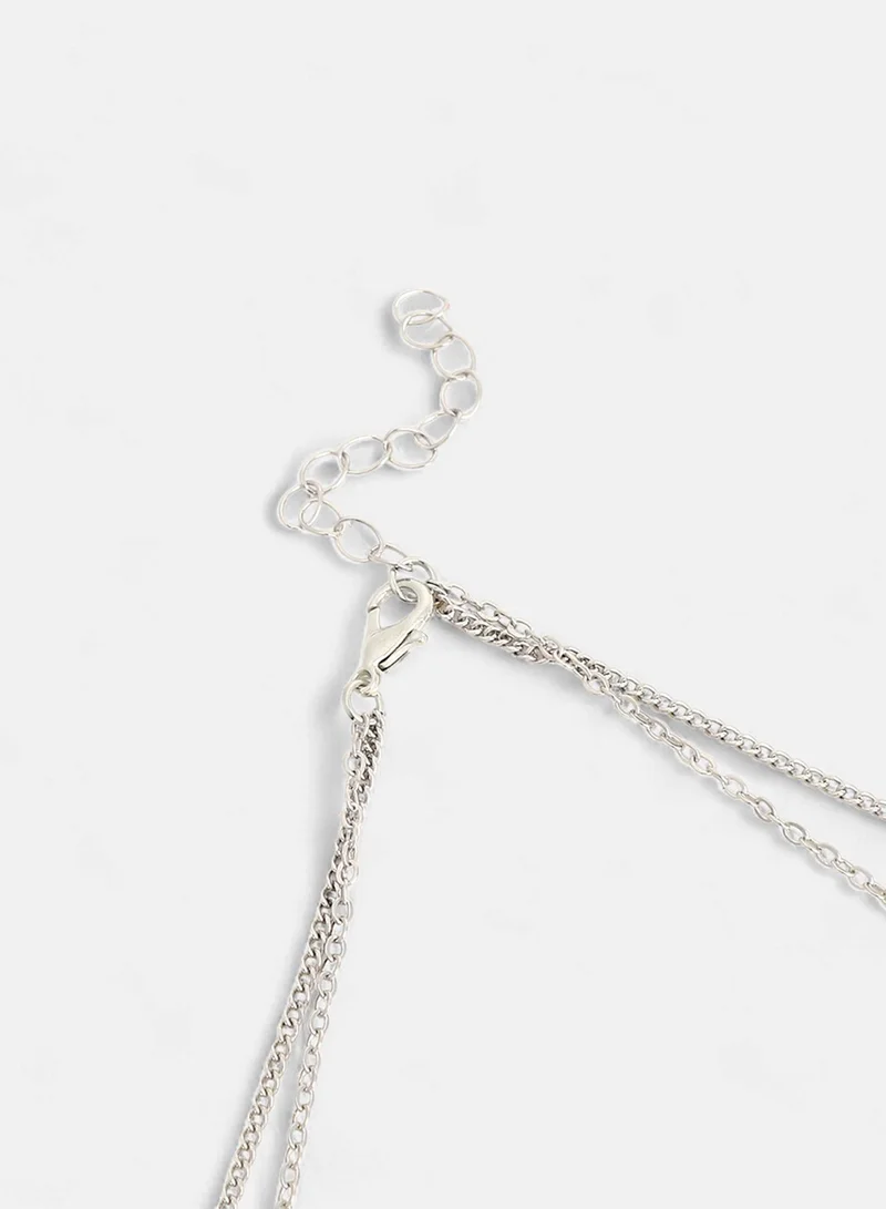 SOHI Bahamas Layered Artificial Necklace Jewellery