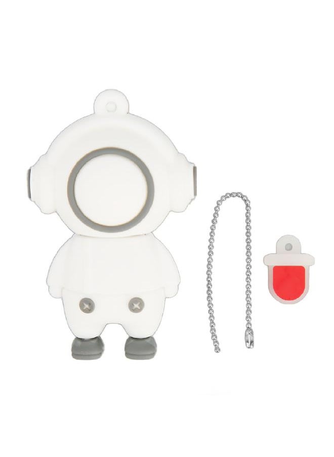 Thoraya PVC Music Man Cartoon USB Flash Drive Car High Speed USB Flash Drive White 32G  - Image 1